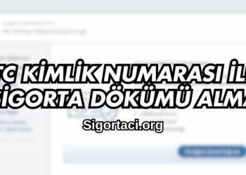 TC Kimlik Numarası ile Sigorta Dökümü Alma