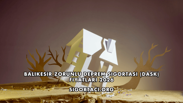 Balıkesir Zorunlu Deprem Sigortası (DASK) Fiyatları 2026
